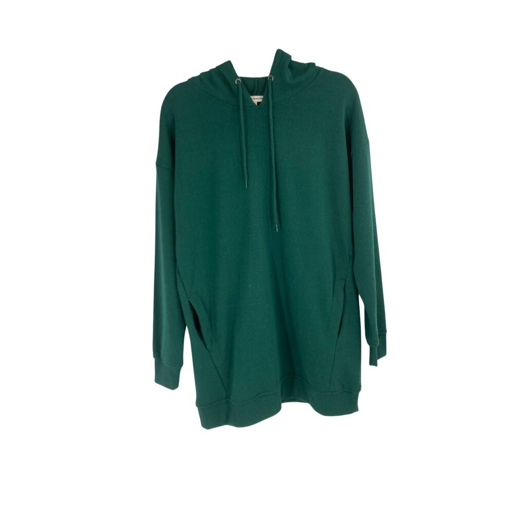 Zenana Outfitters Forrest Green Fleece Lined Hoodie Tunic Women’s S/M